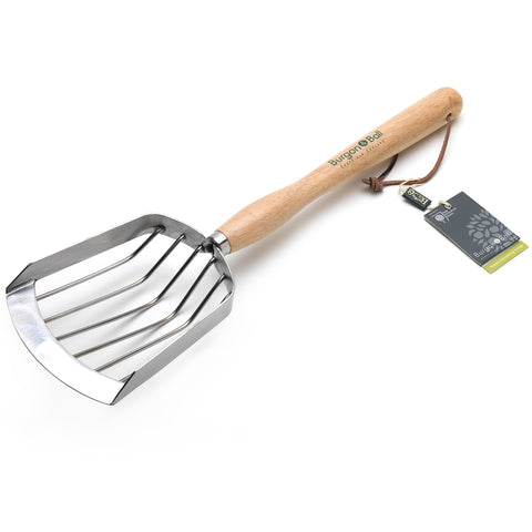 Burgon & Ball Stainless Steel Mid Handled Potato Harvesting Scoop - RHS Endorsed GTH/POTSCOOPRHS The Green Thumb Club