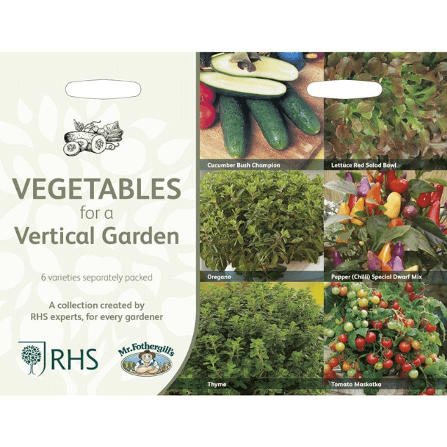 RHS Vegetables for a Vertical Garden Seed Collection
