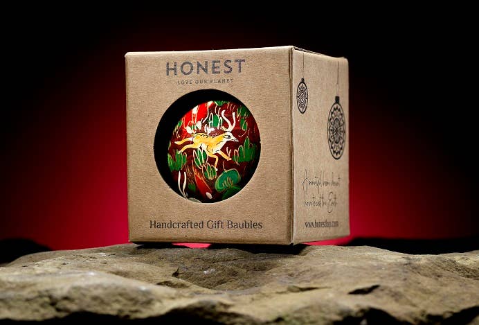  Honest love our planet Handmade Luxury Christmas Bauble , , ,  The Green Thumb Club